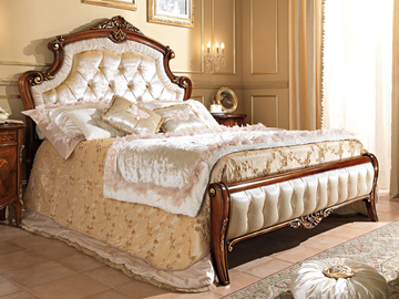 REGGENZA - Fabric double bed with tufted headboard by Barnini Oseo - view 2